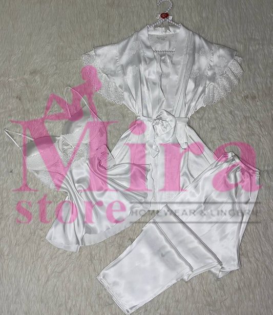 3 Pieces Pajama Silk
