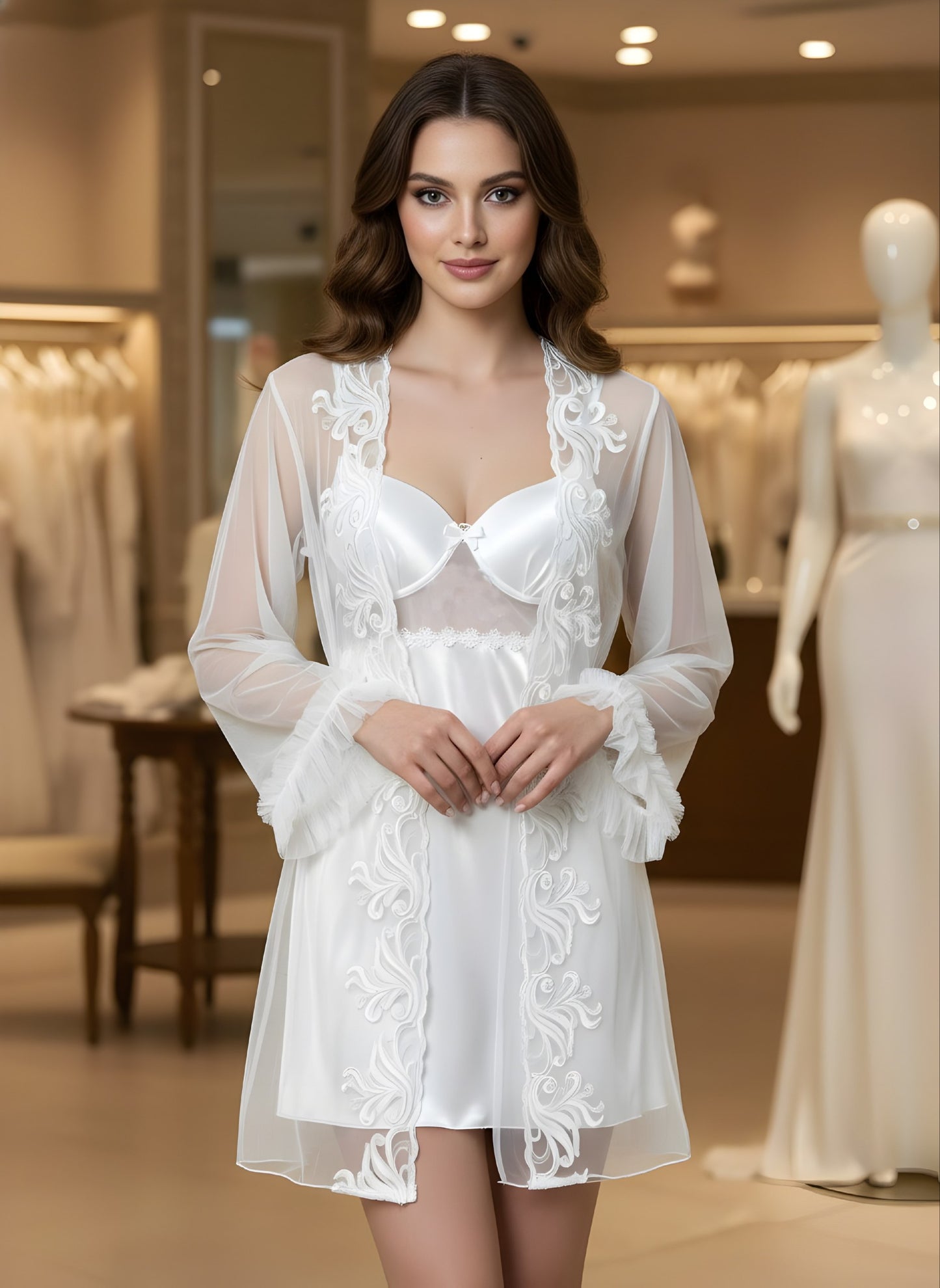 Short Lingerie Silk