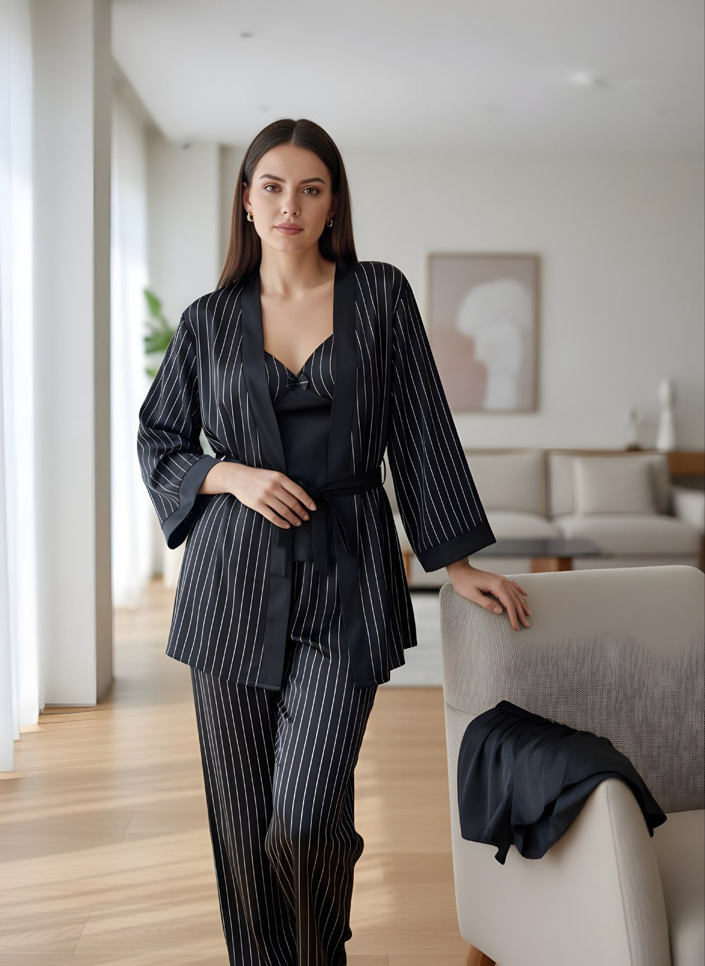 4 Pieces Pajama Silk