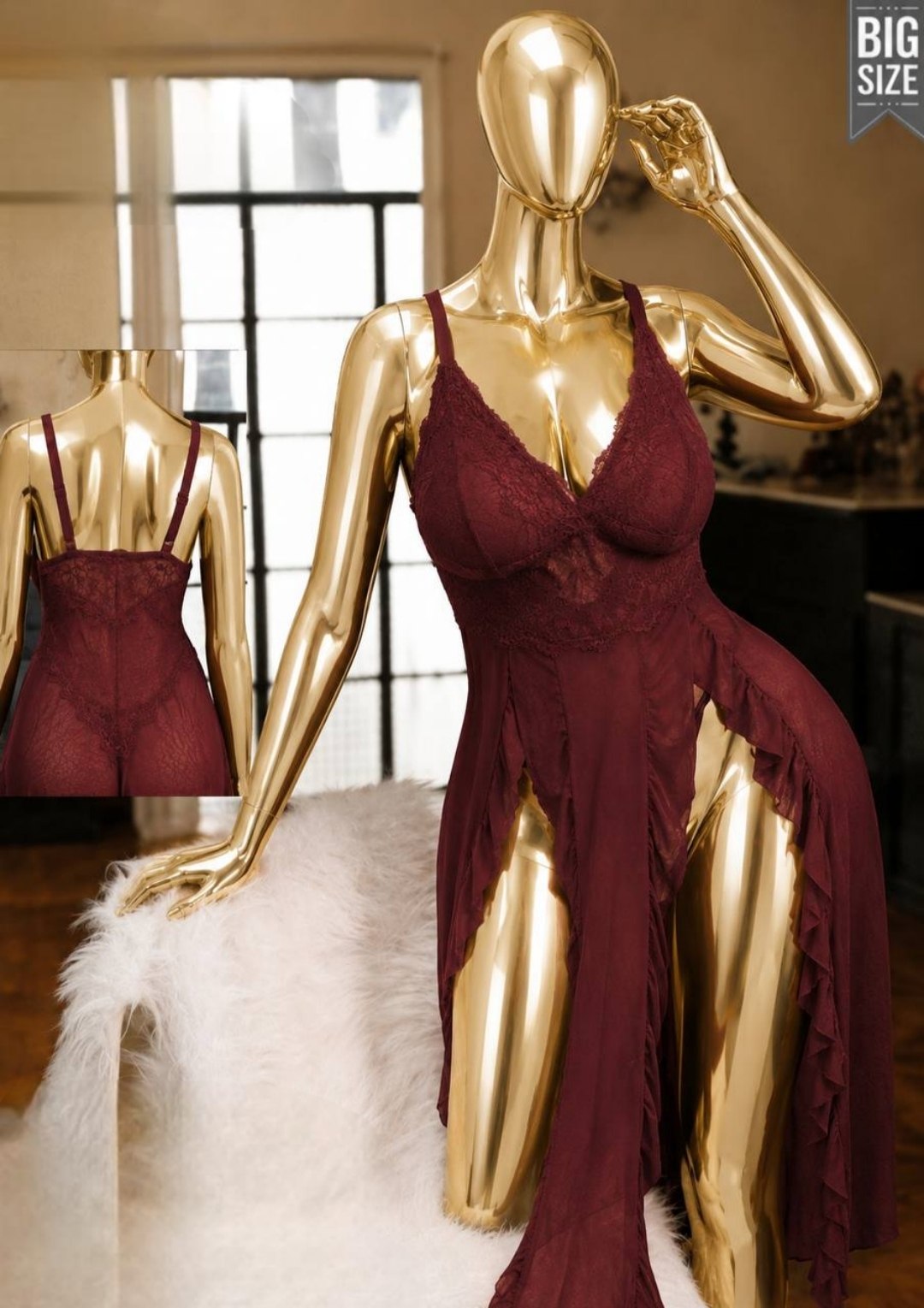 Long Lingerie Big Size