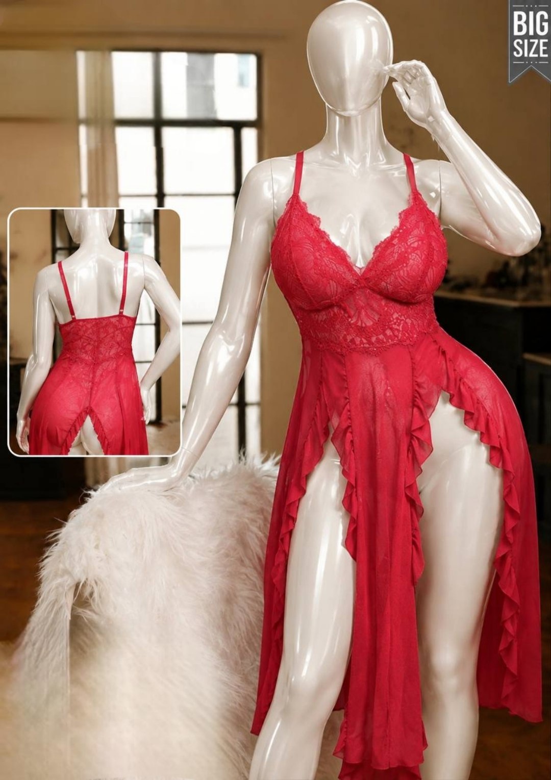 Long Lingerie Big Size
