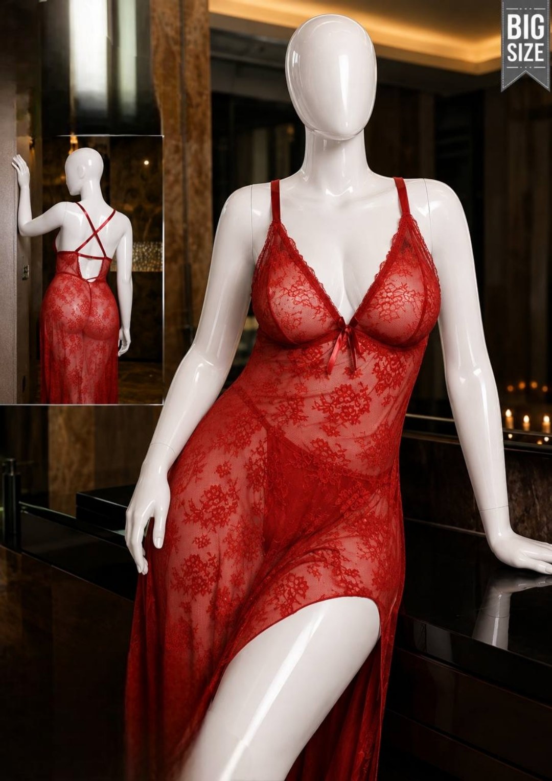 Long Lingerie Big Size