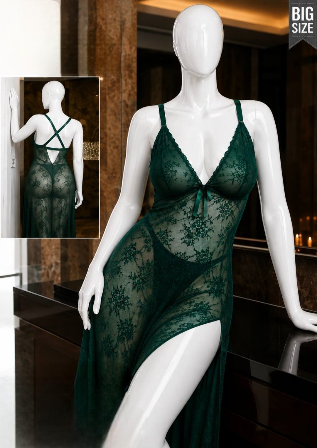 Long Lingerie Big Size