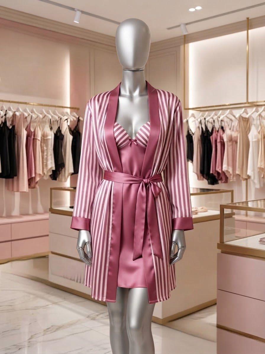 Short Lingerie Silk with robe