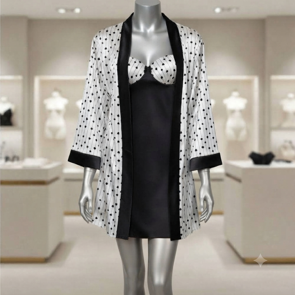 Short Lingerie Silk with robe
