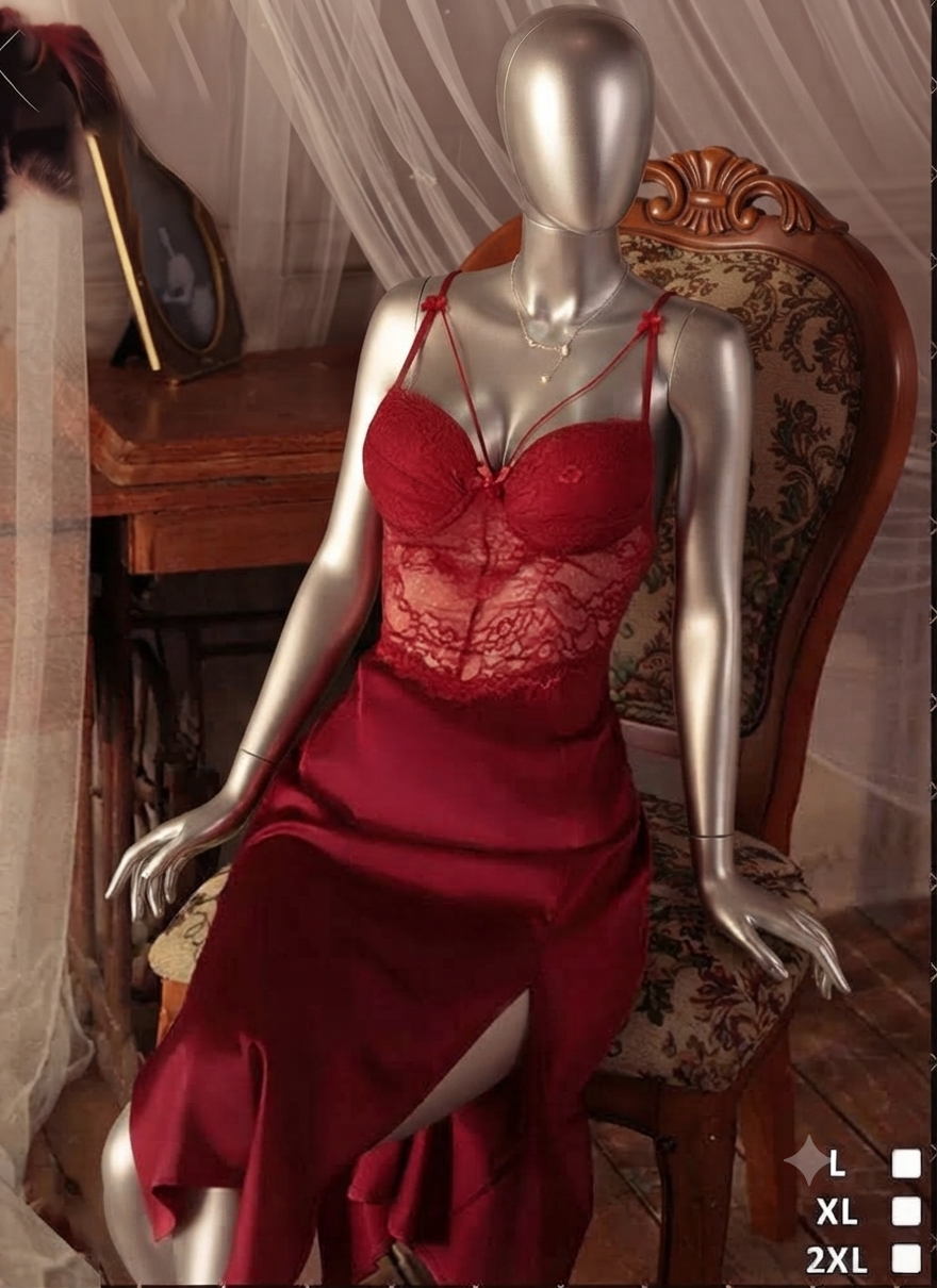 Long Silk Lingerie