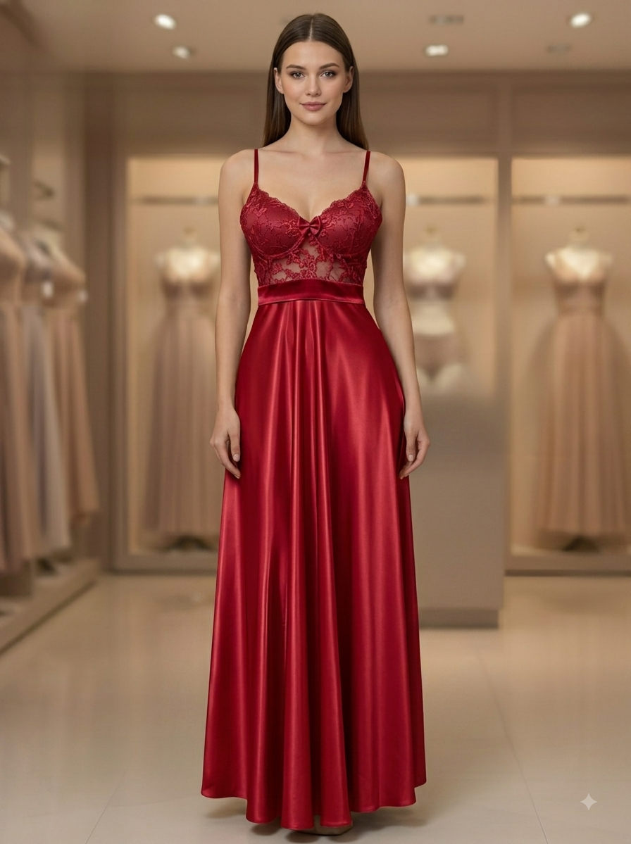 Long Silk Lingerie
