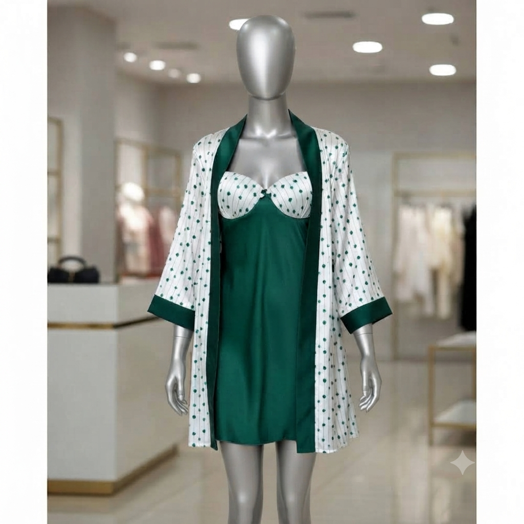 Short Lingerie Silk with robe