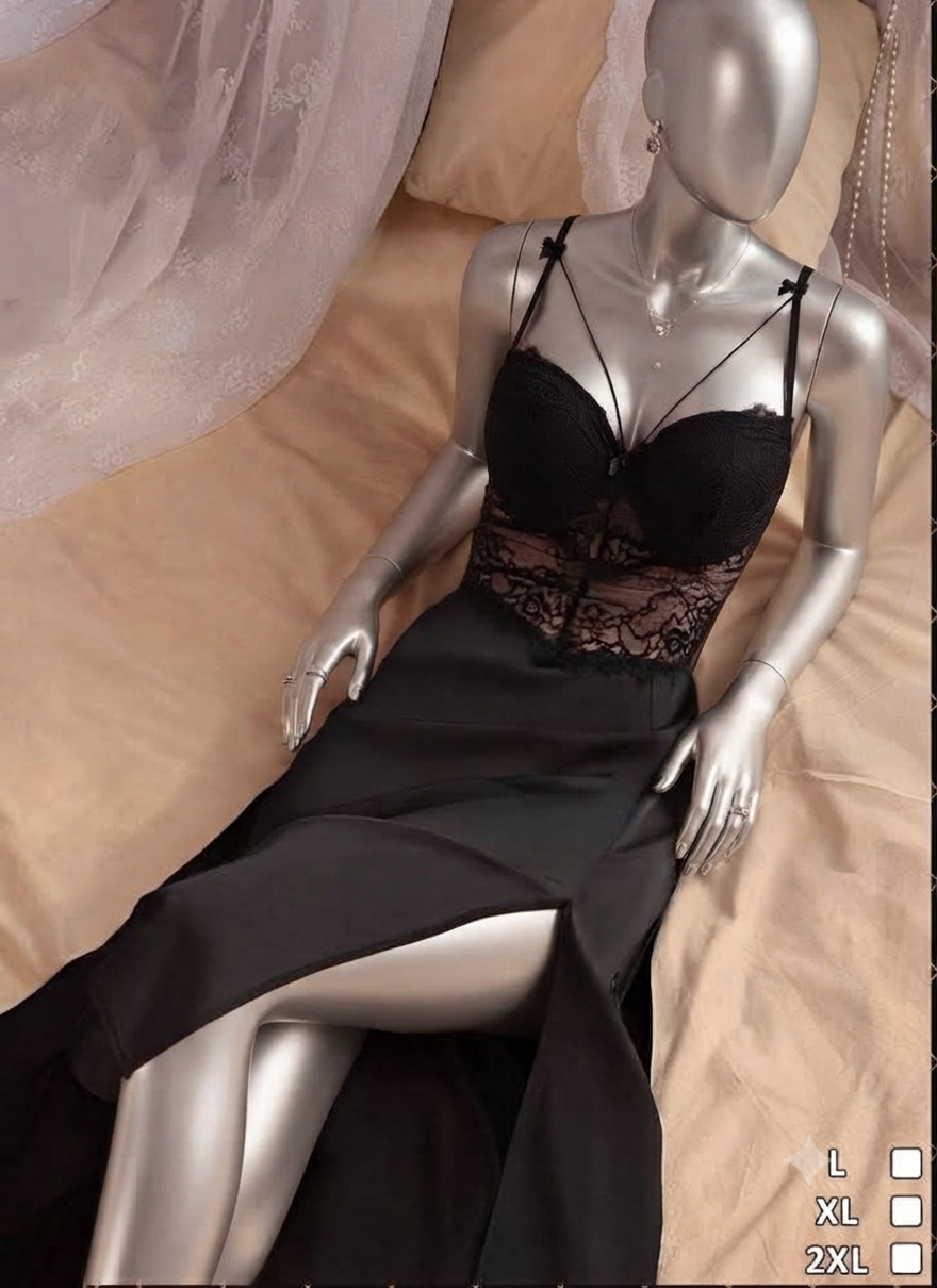 Long Silk Lingerie