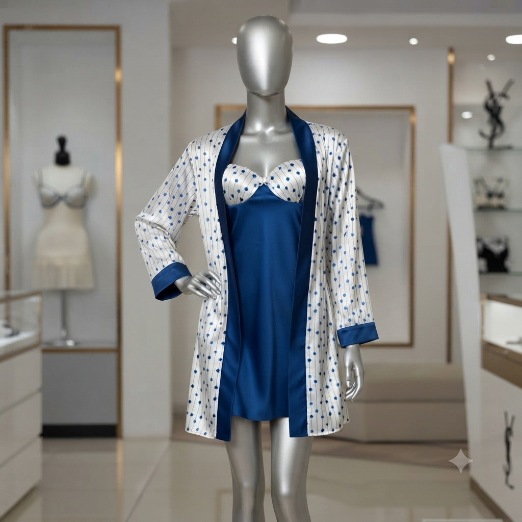 Short Lingerie Silk with robe