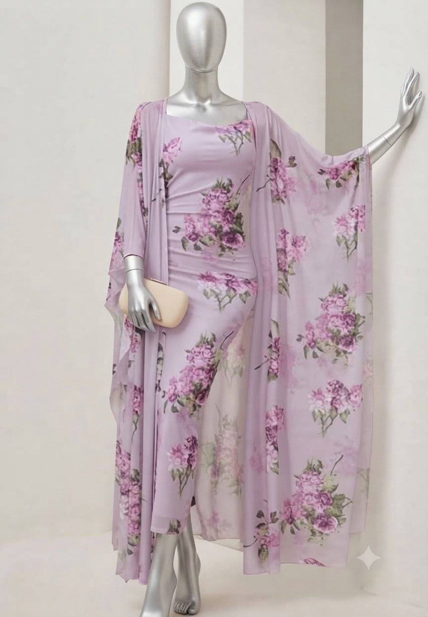 Long lingerie with robe