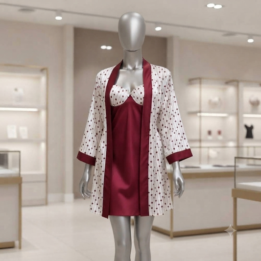 Short Lingerie Silk with robe